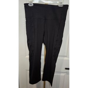 Old Navy Elevate Go Dry Black Leggings Large New With Tags High Rise Crop